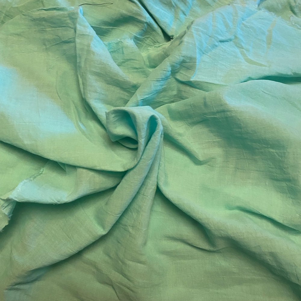 Mint green cotton voile fabric, fabric by the yard, lightweight cotton voile